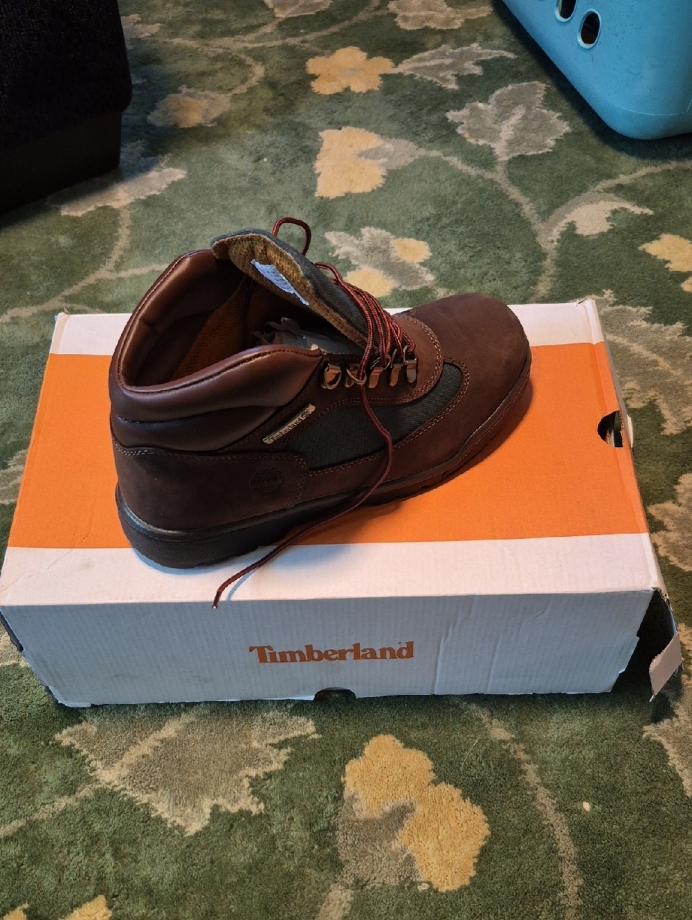 Timberland Men's Dark Brown Leather Lace-Up Hiking Boot